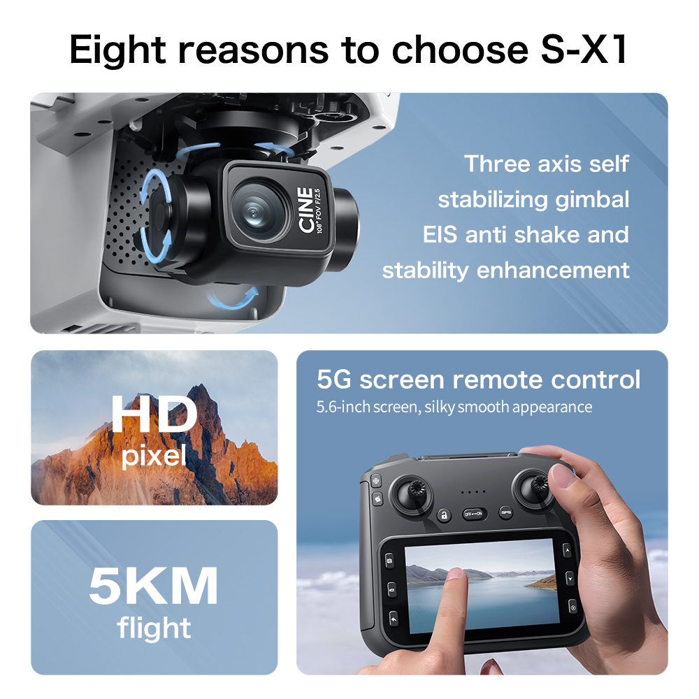 طائرة بدون طيار S-X1 MAX GPS م - مراجعة Drone Surveying وسعره